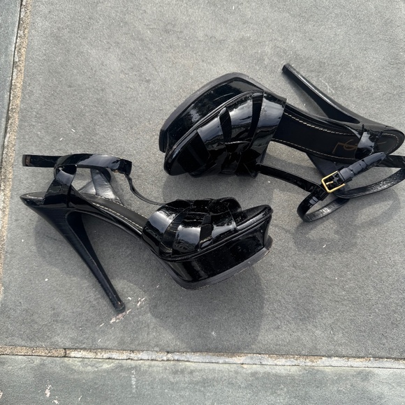 YSL TRIBUTE PATENT LEATHER HIGH HEEL - Picture 3 of 4
